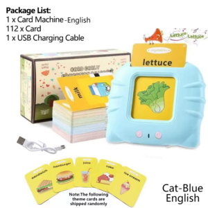talking flash cards toddlers learning machine early educational language electronic audio book kid flashcards montessori toys